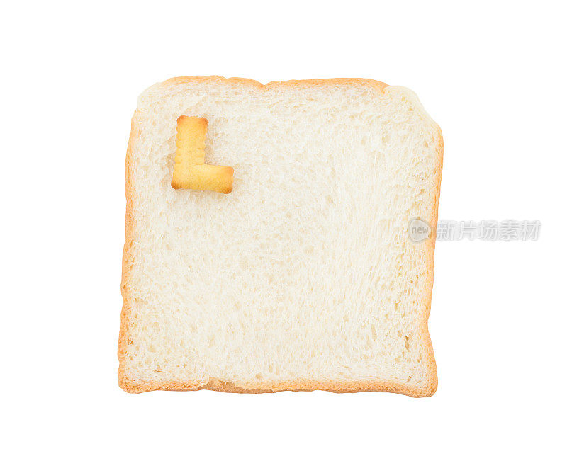 饼干ABC与面包包含字母- L